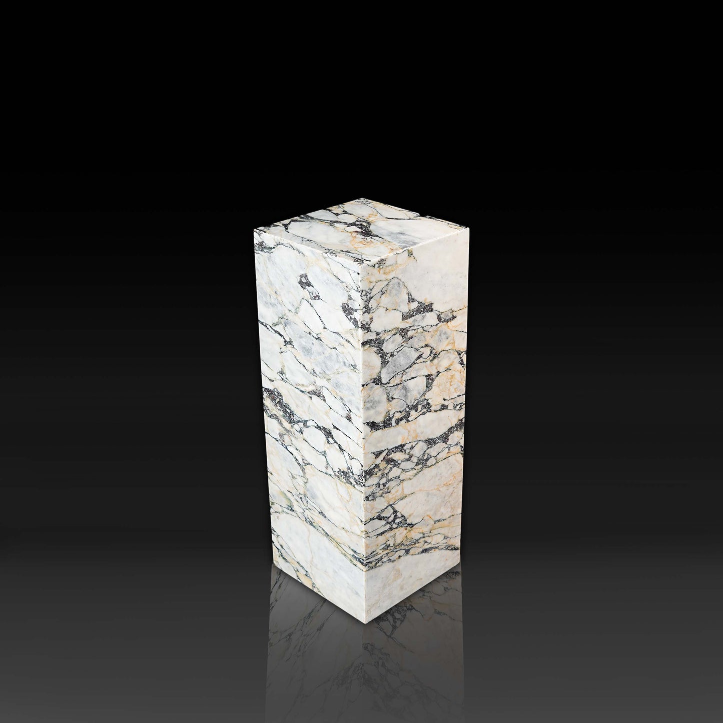 Arabescato Viola Marble Plinth