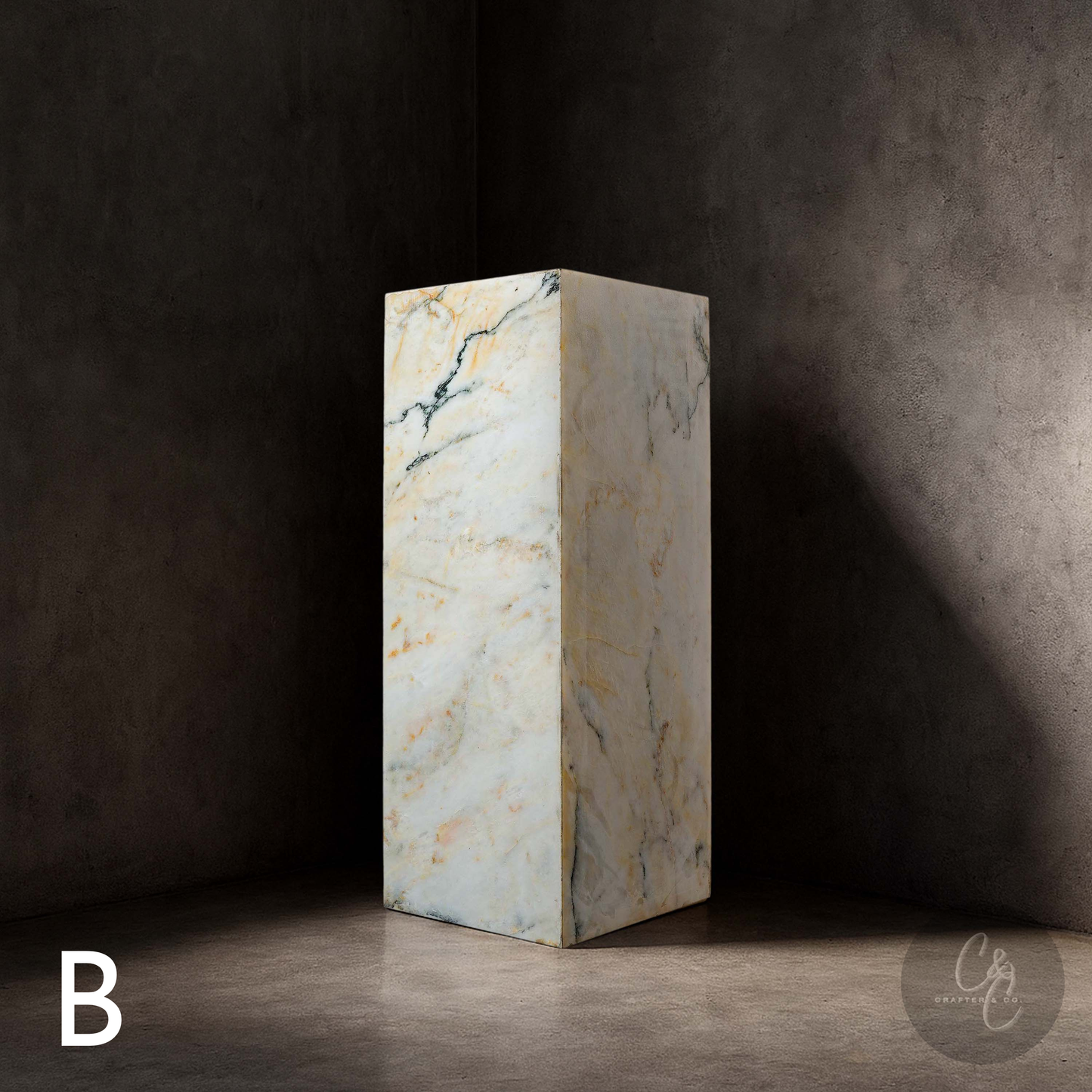 Calacatta Monet Marble Plinth