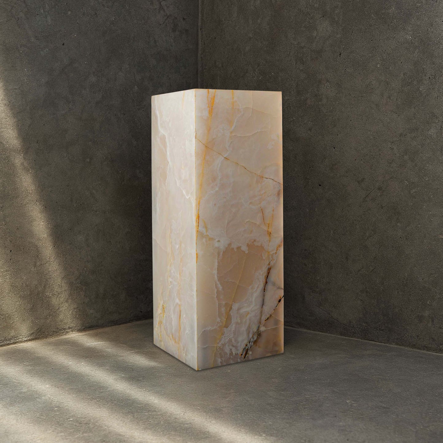 White Onyx Plinth