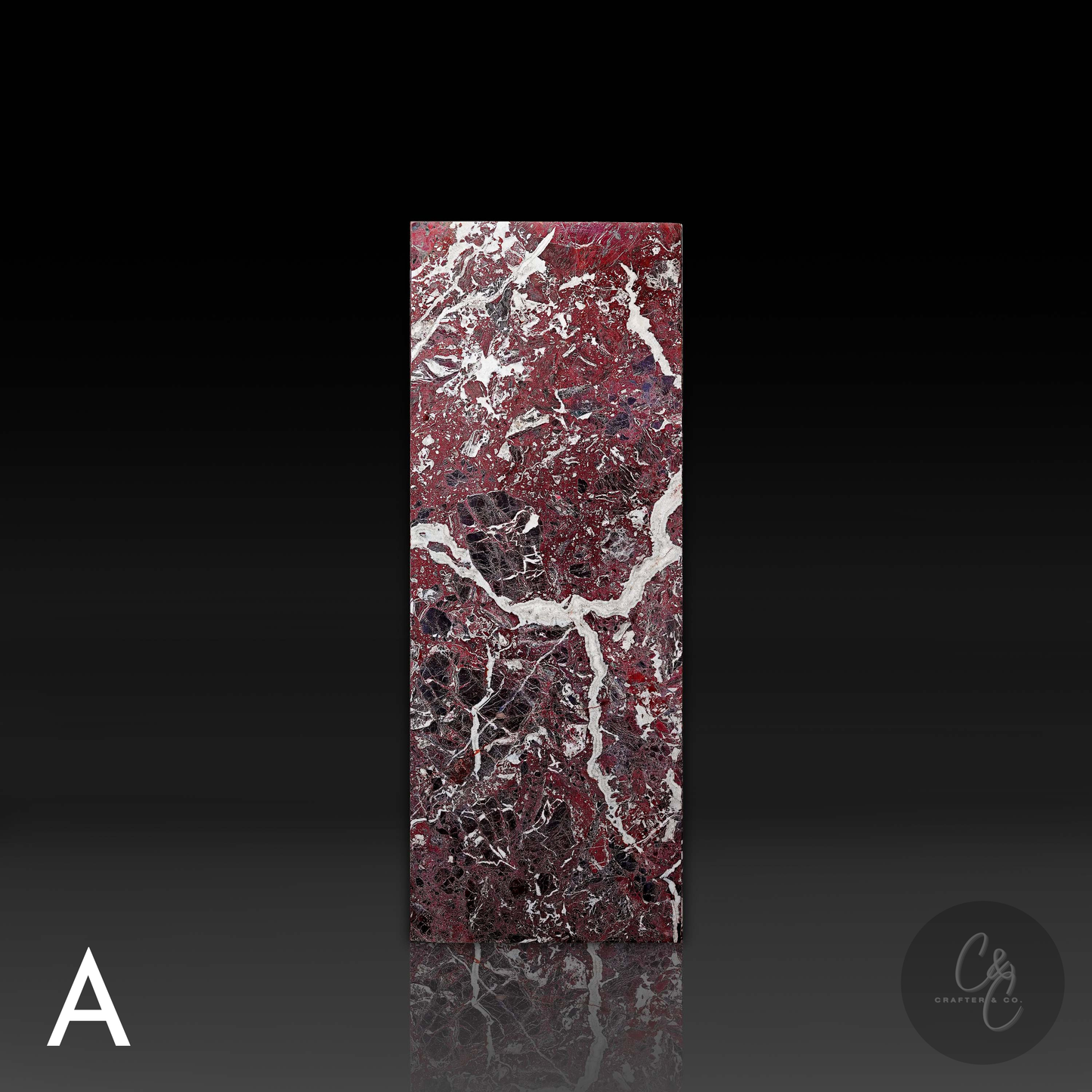 Rosso Levento Marble Plinth
