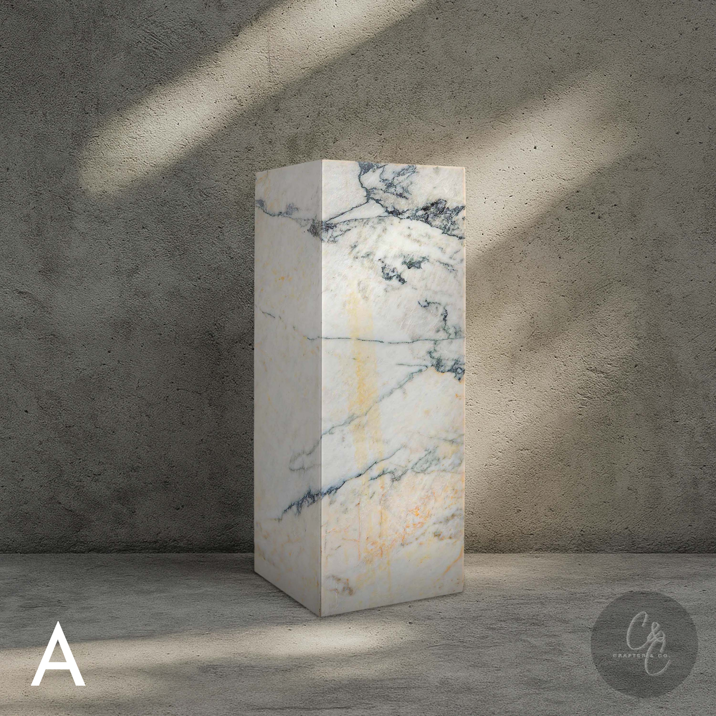 Calacatta Monet Marble Plinth