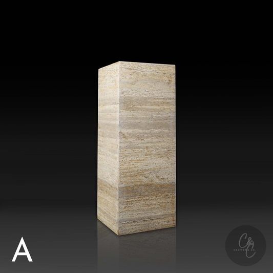 Travertine Veincut Plinth