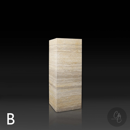 Travertine Veincut Plinth