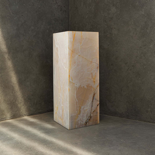 White Onyx Plinth