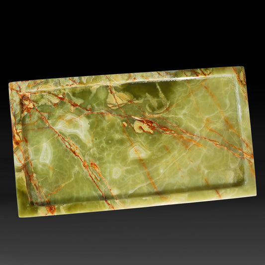 Majestic Green Onyx Tray