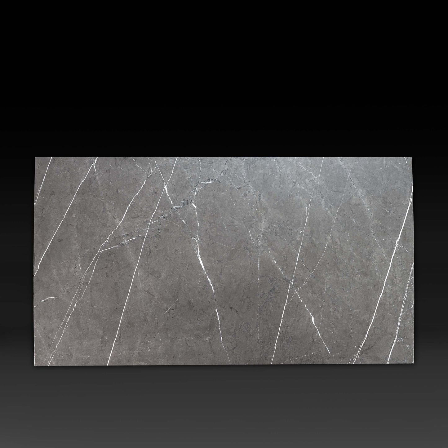 Top view of Small Block Nero Marquina Grey Marble Coffee Table showcasing natural grey marble veining and handcrafted stone finish